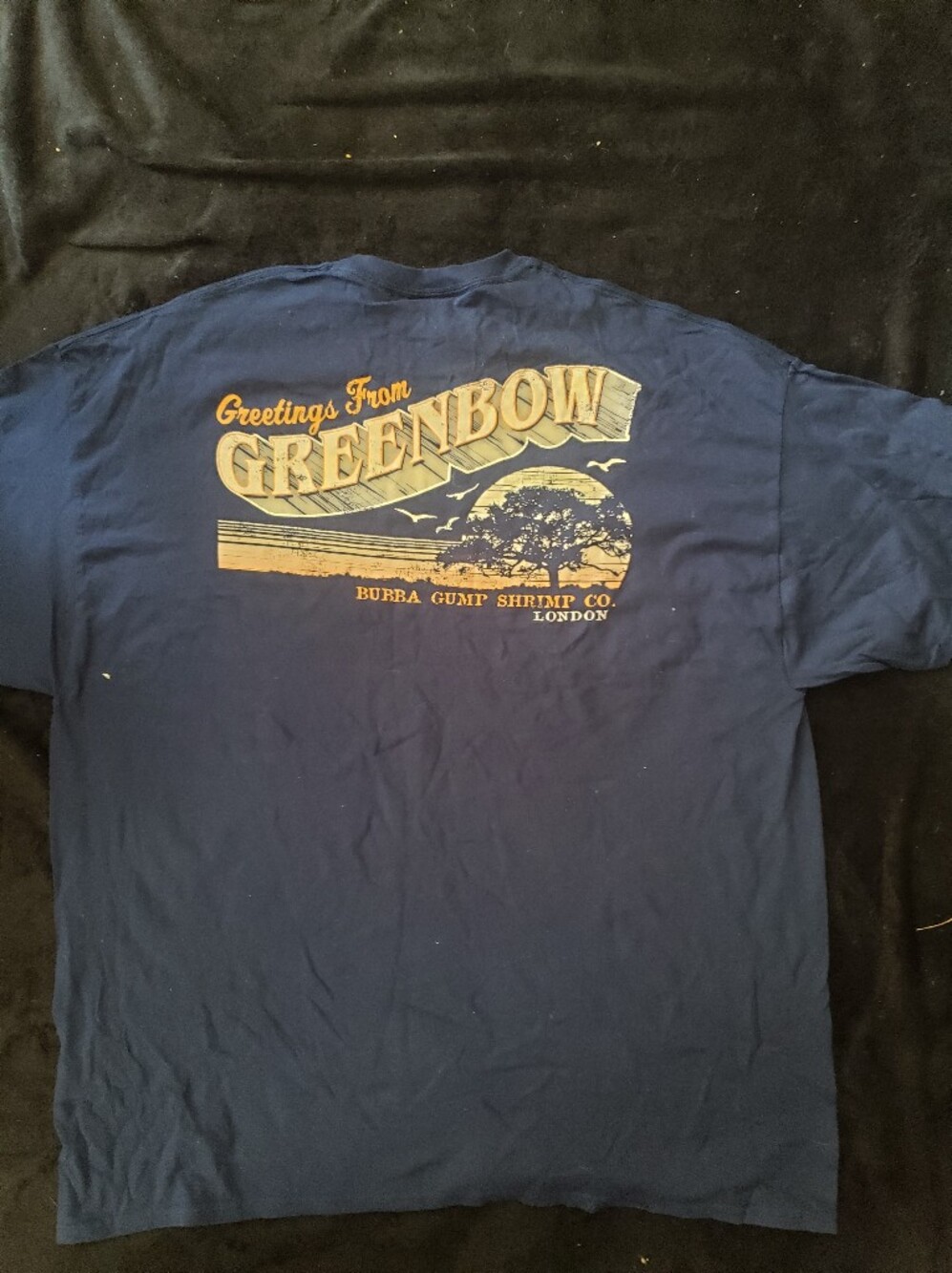 2/$37 Bubba Gump Shrimp Co. Navy 'Greetings From Greenbow' Graphic Tee XXL